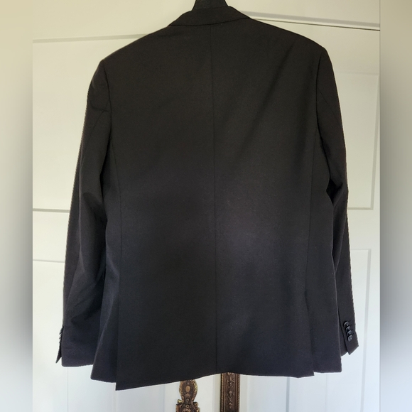 Le 31 Simmons Black Wool Mens Suit Jacket Blazer sz 42 Pants sz 34 Work Formal - Picture 3 of 15